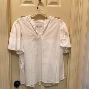 Chico's Elegant White V-Neck Blouse